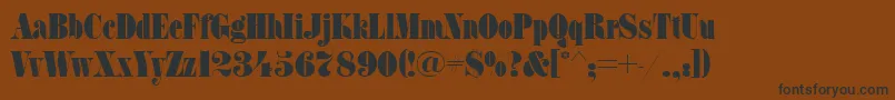Fatfaceett Font – Black Fonts on Brown Background