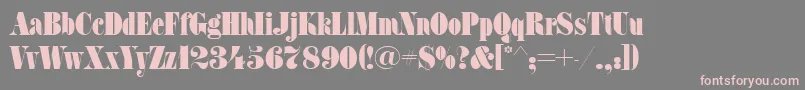 Fatfaceett Font – Pink Fonts on Gray Background