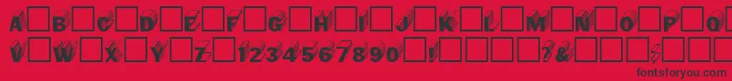 Salterregular Font – Black Fonts on Red Background