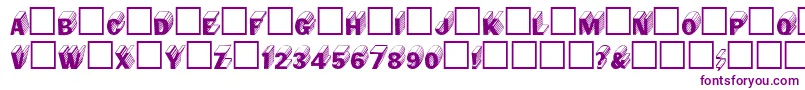 Salterregular Font – Purple Fonts on White Background