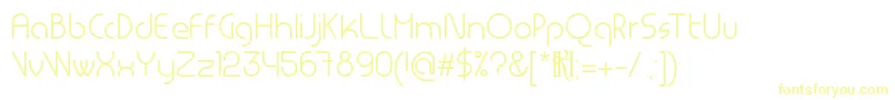 MsdRoundedLight Font – Yellow Fonts