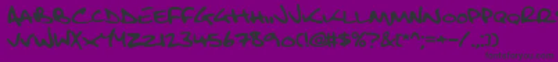 Fbsbltc2 Font – Black Fonts on Purple Background