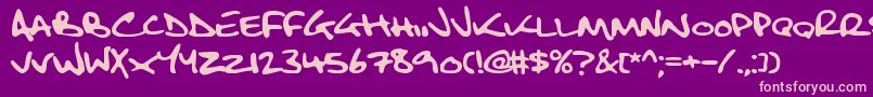 Fbsbltc2 Font – Pink Fonts on Purple Background