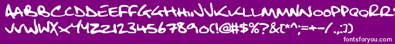 Fbsbltc2 Font – White Fonts on Purple Background