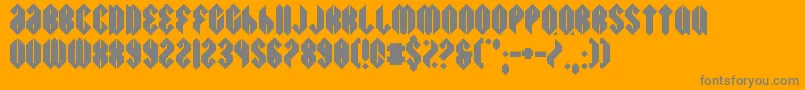 Swiggity Font – Gray Fonts on Orange Background