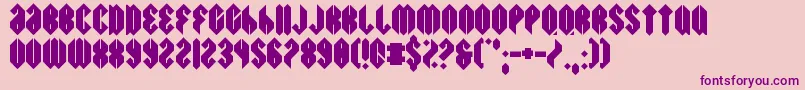 Swiggity Font – Purple Fonts on Pink Background