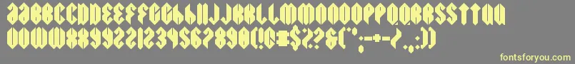 Swiggity Font – Yellow Fonts on Gray Background