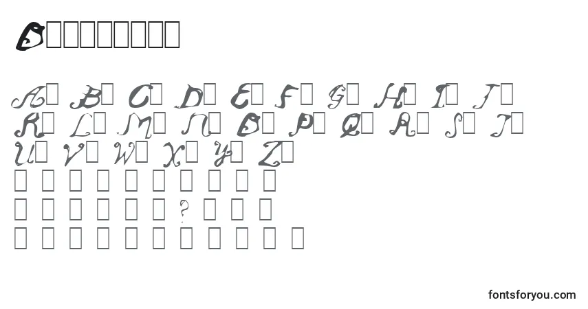 Czcionka Oldendays – alfabet, cyfry, specjalne znaki