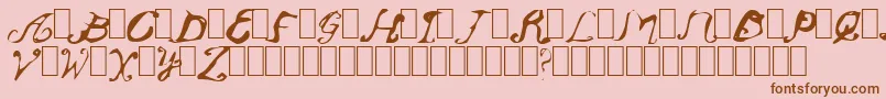 Oldendays Font – Brown Fonts on Pink Background