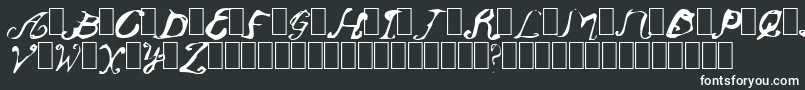 Oldendays-fontti – valkoiset fontit
