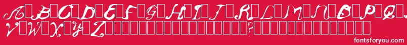 Oldendays Font – White Fonts on Red Background