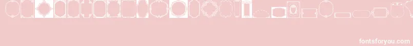 VintagePanels01 Font – White Fonts on Pink Background