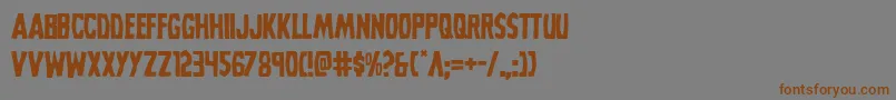 Grimghost Font – Brown Fonts on Gray Background