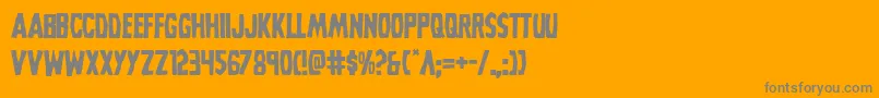 Grimghost Font – Gray Fonts on Orange Background