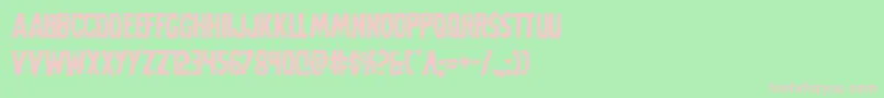 Grimghost Font – Pink Fonts on Green Background