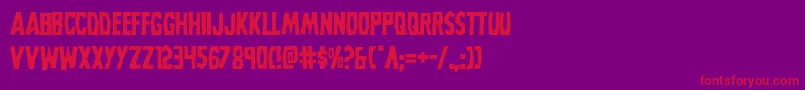 Grimghost Font – Red Fonts on Purple Background