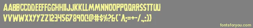 Grimghost Font – Yellow Fonts on Gray Background