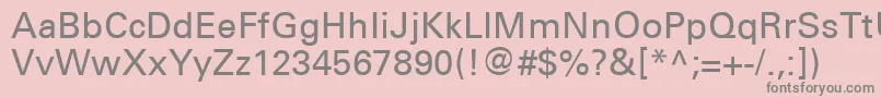 UniversCe55Medium Font – Gray Fonts on Pink Background