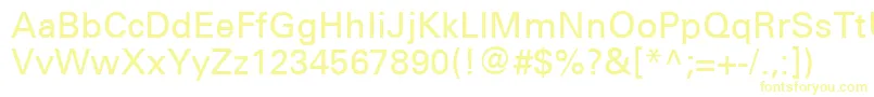 UniversCe55Medium Font – Yellow Fonts on White Background