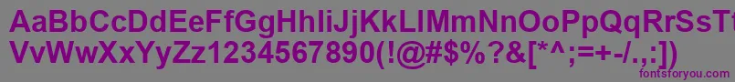 Шрифт Arialbd0 – фиолетовые шрифты на сером фоне