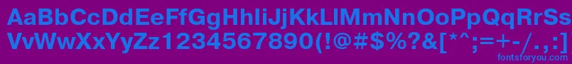 PragmaticaisocttBold Font – Blue Fonts on Purple Background