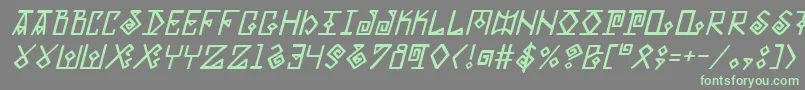 Eldermagici Font – Green Fonts on Gray Background