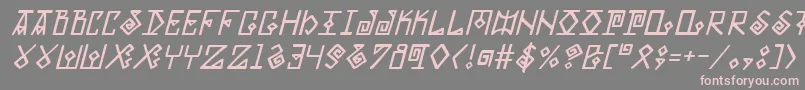 Eldermagici Font – Pink Fonts on Gray Background