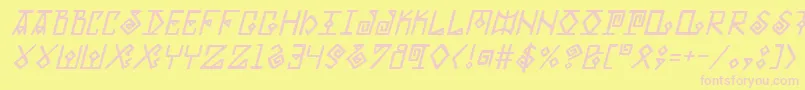 More about Eldermagici Font Eldermagici Font – Pink Fonts on Yellow Background