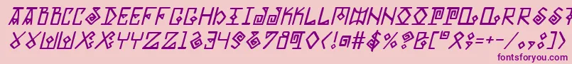 Eldermagici Font – Purple Fonts on Pink Background
