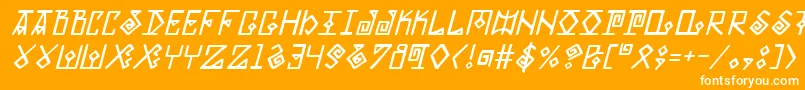 Eldermagici Font – White Fonts on Orange Background
