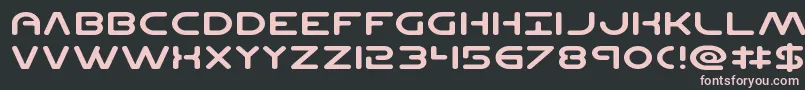 Planetncompactexpand Font – Pink Fonts on Black Background