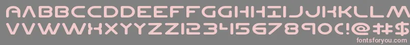 Planetncompactexpand Font – Pink Fonts on Gray Background