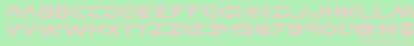 Planetncompactexpand Font – Pink Fonts on Green Background