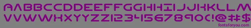 Planetncompactexpand Font – Purple Fonts on Gray Background