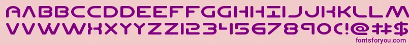Planetncompactexpand Font – Purple Fonts on Pink Background