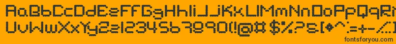 SuckMyBalls Font – Black Fonts on Orange Background