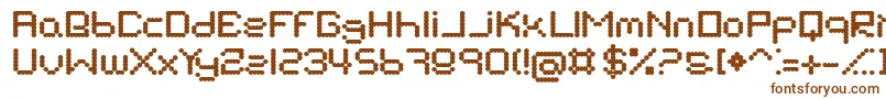 Шрифт SuckMyBalls – коричневые шрифты на белом фоне