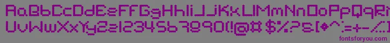 Шрифт SuckMyBalls – фиолетовые шрифты на сером фоне