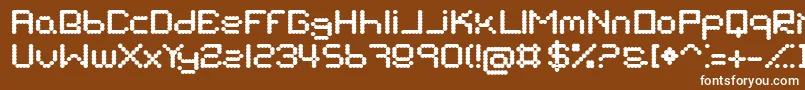 SuckMyBalls Font – White Fonts on Brown Background