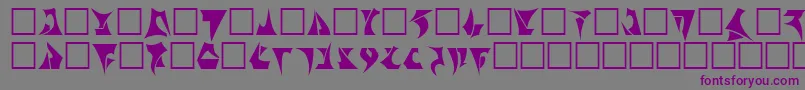 Klinzhai Font – Purple Fonts on Gray Background