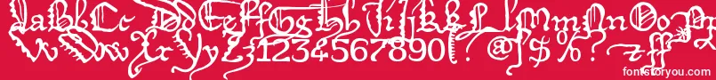 Deigratia Font – White Fonts on Red Background