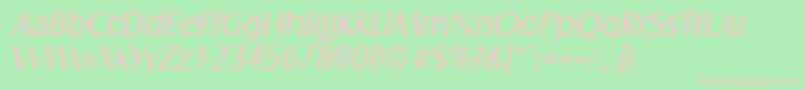 SalzburgRegularita Font – Pink Fonts on Green Background