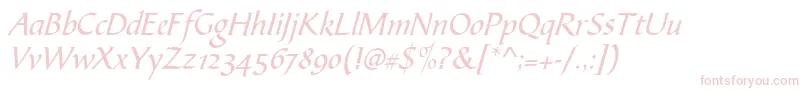 Biblescrt Font – Pink Fonts on White Background