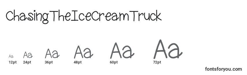 ChasingTheIceCreamTruck Font Sizes