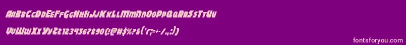 fuente Blitzstrikecondital – Fuentes Rosadas Sobre Fondo Morado