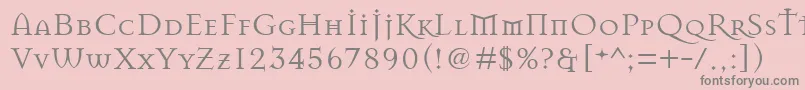 MasonRegular Font – Gray Fonts on Pink Background