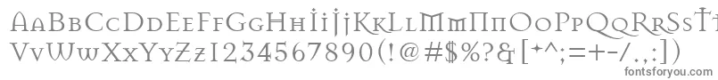 フォントMasonRegular – 白い背景に灰色の文字