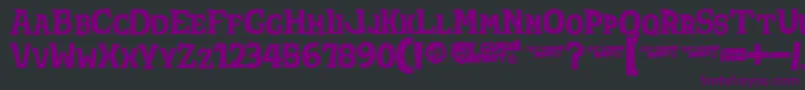 Totshrift Font – Purple Fonts on Black Background