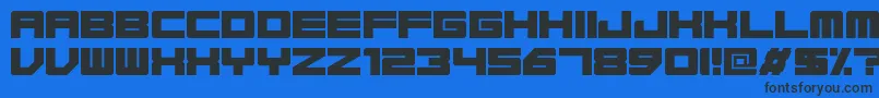 フォントBase45Regular – 黒い文字の青い背景