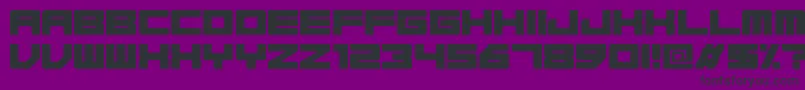 Czcionka Base45Regular – czarne czcionki na fioletowym tle